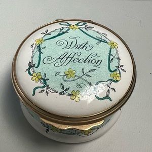Halcyon Days “With Affection” Vintage Trinket Pill Box | Billston & Battersea